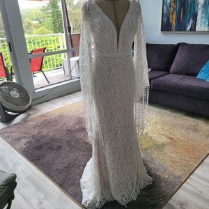 wedding dress with long sleeves