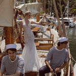 Geometric beaded mermaid wedding dress with sweetheart neckline, bespoke Ricca Sposa Celia handcrafted bridal gown