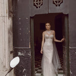 Shimmering sequin Ricca Sposa Elisanne mermaid gown with sweetheart corset and handcrafted beadwork wedding dress