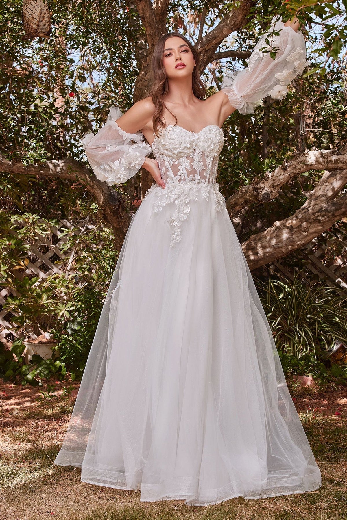 ready to ship wedding dresses Breathtaking Beaded Floor-Sweeping Bridal Gown