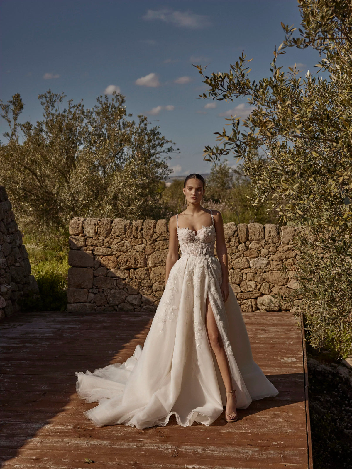Ricca Sposa Silk Embroidered Bespoke Bridal Gown Ricca Sposa Silk Embroidered Bespoke Bridal Gown