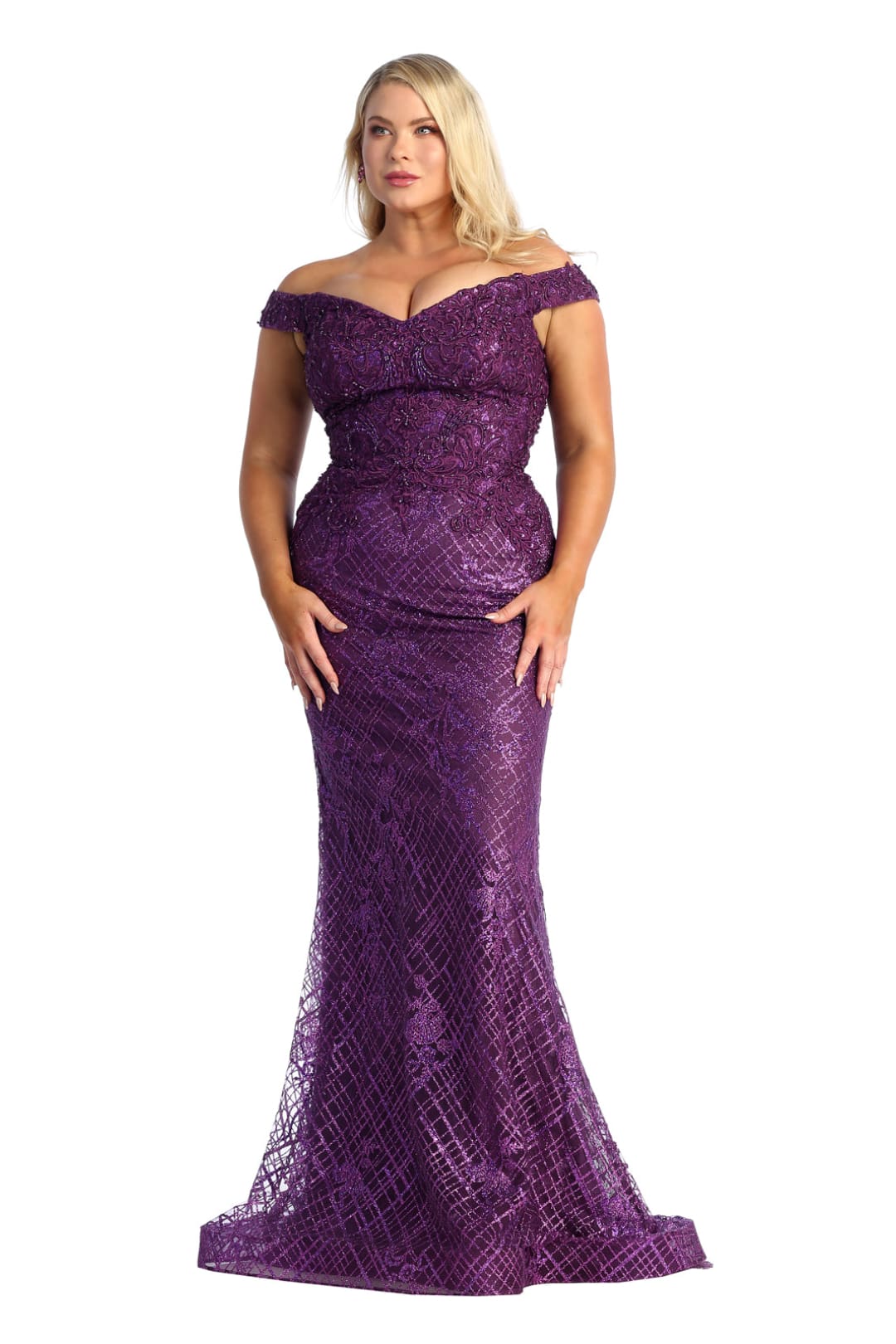 Bespoke A-Line Bridal Gown with Sweetheart Neckline and Hand-Beading Purple / 12 Bespoke A-Line Bridal Gown with Sweetheart Neckline and Hand-Beading Purple / 12
