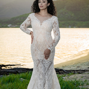 boho beaded wedding dress