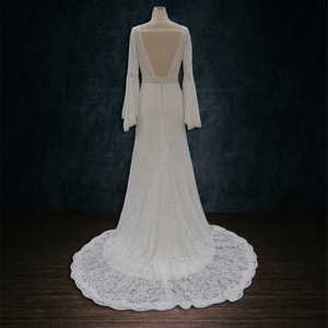 wedding dress with long sleeves