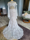 long sleeve lace wedding dress