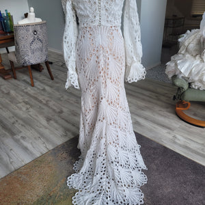 boho mermaid wedding dress
