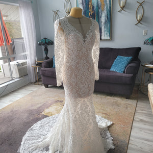 boho beaded wedding dress
