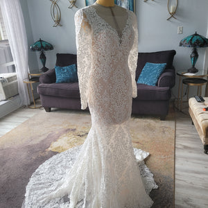 boho beaded wedding dress