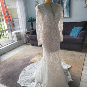 boho beaded wedding dress
