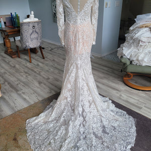 boho beaded wedding dress