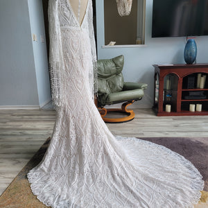 wedding dress with long sleeves