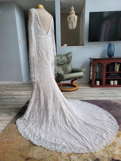 wedding dress with long sleeves