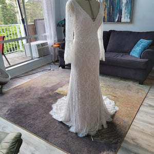 Boho Lace Mermaid Wedding Dress 