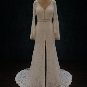 wedding dress with long sleeves