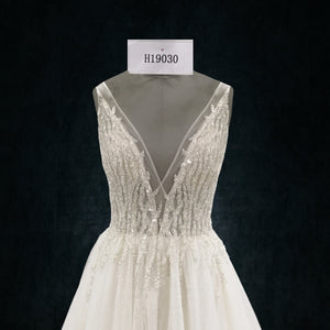 boho beaded mermaid wedding dresses 