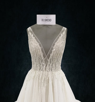 boho beaded mermaid wedding dresses 