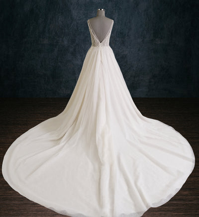 boho beaded mermaid wedding dresses 