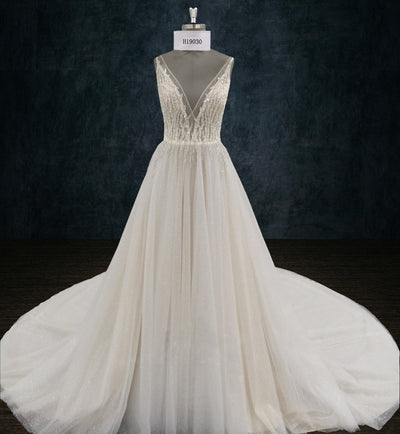 boho beaded mermaid wedding dresses 