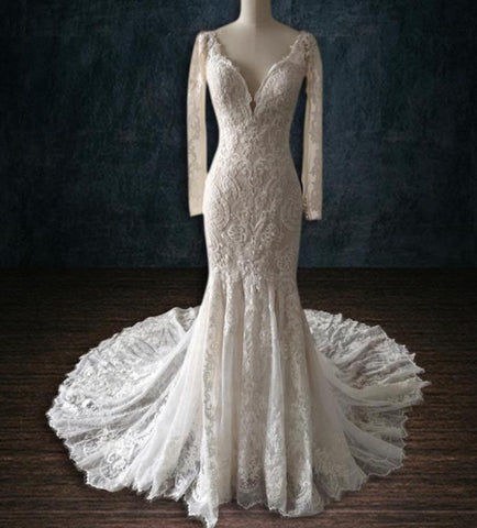 boho beaded lace custom made wedding dress