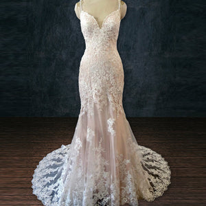 wedding dress with bell sleeves