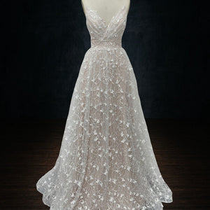 long sleeve lace wedding dress custom wedding dress