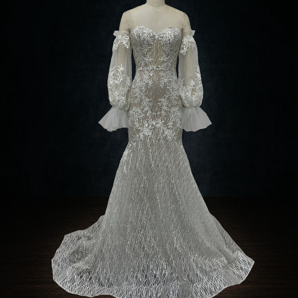 custom designed wedding dress
